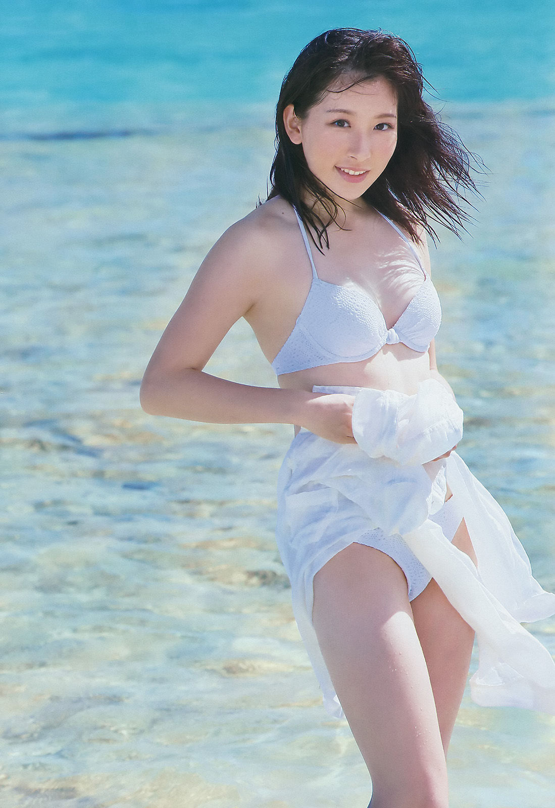 [Weekly Big Comic Spirits]海边美女日本比基尼:藤田美里无水印写真大图收藏合集(8P)