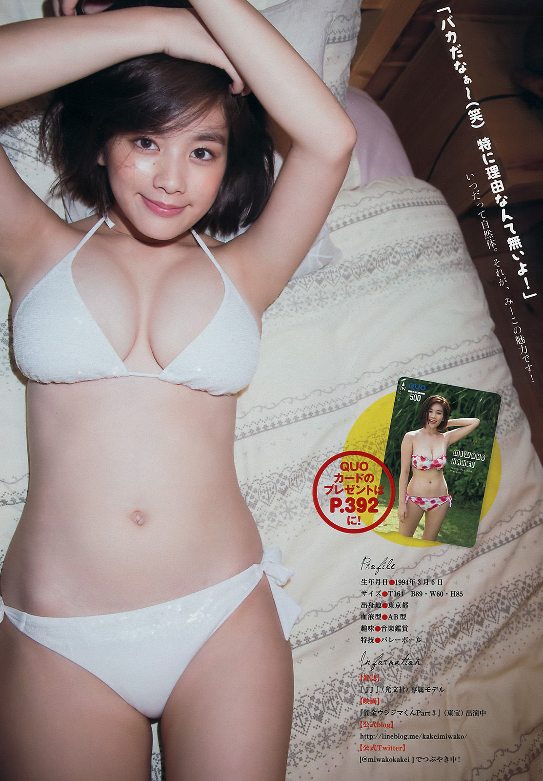 [Young Magazine]美胸:笕美和子超高清私房照片免费在线(12P)